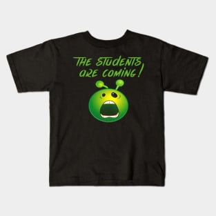 Back To School The Students Are Coming Emoji Kids T-Shirt